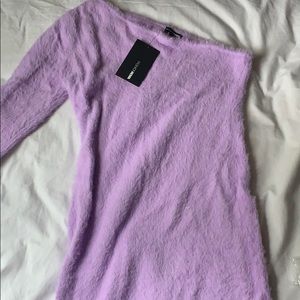 Lavender one shoulder dress
